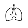 Respiratory depression (shallow and short breathing)