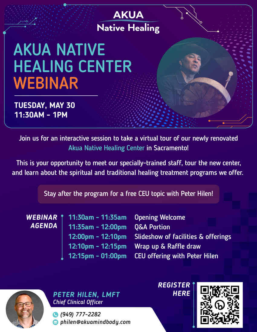 Akua Native Healing Center Webinar