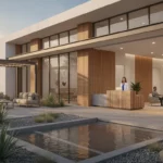 Serene residential rehab facility in Orange County with sunny landscaping and professional clinical design