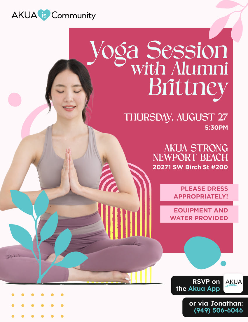 Yoga Session with Alumni Brittany